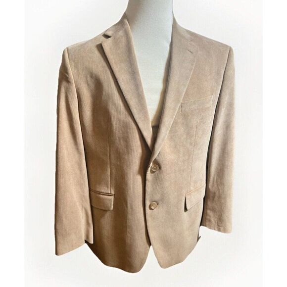 Ralph Lauren 42S Mens Tan Brown Corduroy Blazer Sport Coat Jacket - Picture 1 of 9